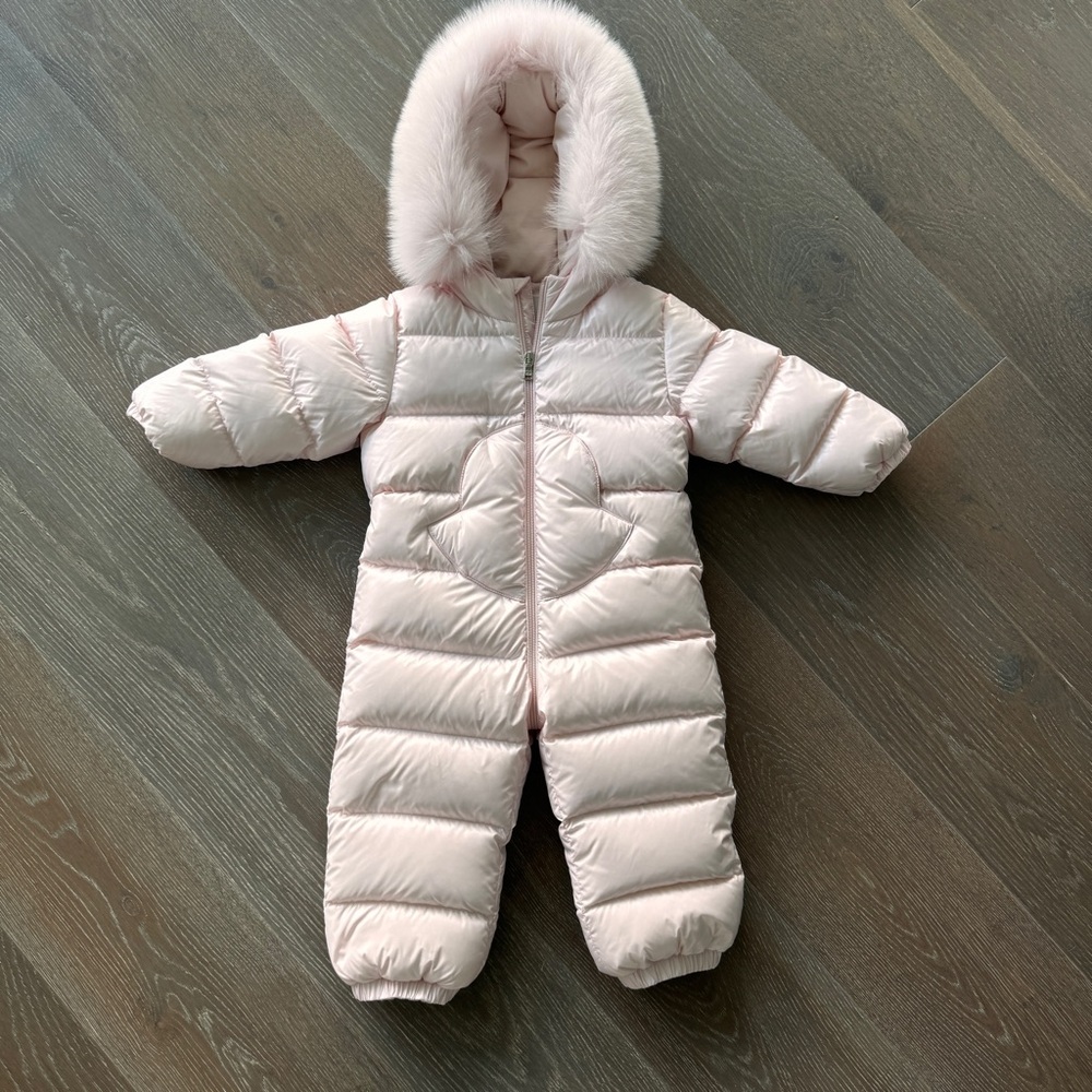 MONCLER Pink Snowsuit